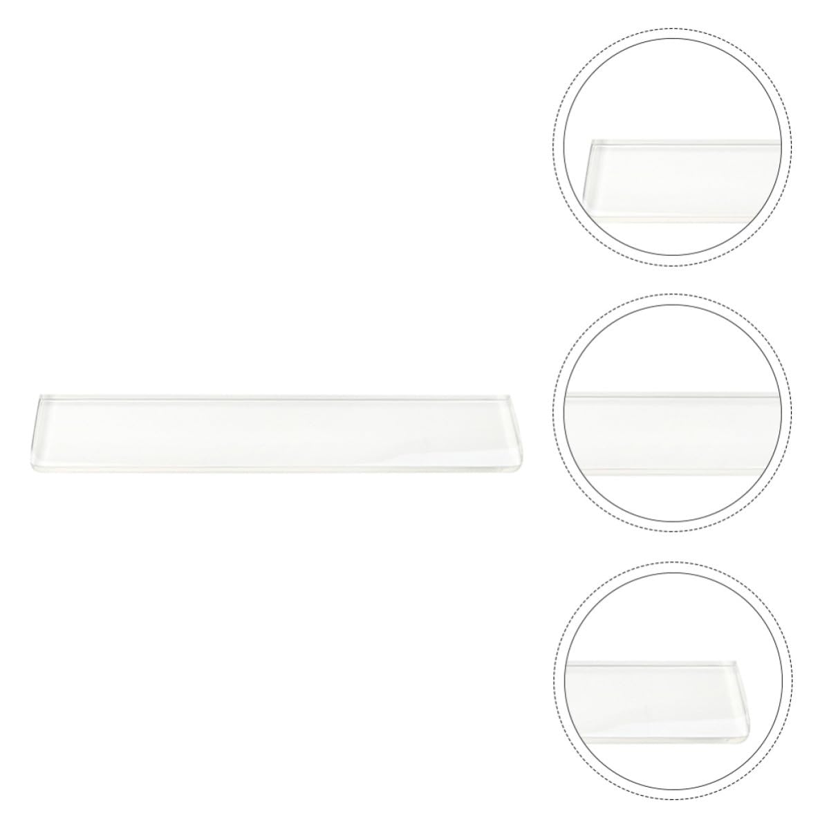 Reposamuñecas Ergonómico para Teclado de Resina Epoxi Blanco
