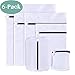 Produktbild PaiTree 6 Stück Wäschenetz für Waschmaschine sowie Aufbewahrung, Wäschesack Baumwolle mit Formgedächtnis, Wäschebeutel aus Netzstoff Set mit Reißverschluss für empfindliche Wäsche