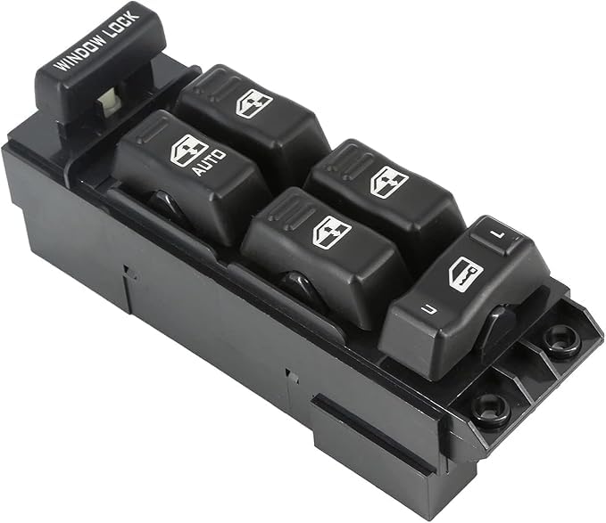 Master Power Windower Switch Fits for 99-02 Chevy Silverado GMC Sierra 1500, 2500, 2500 HD, 3500 4-Doors Pickup Replace# 15062650, 15720127, 15746570, 19259961 71006
