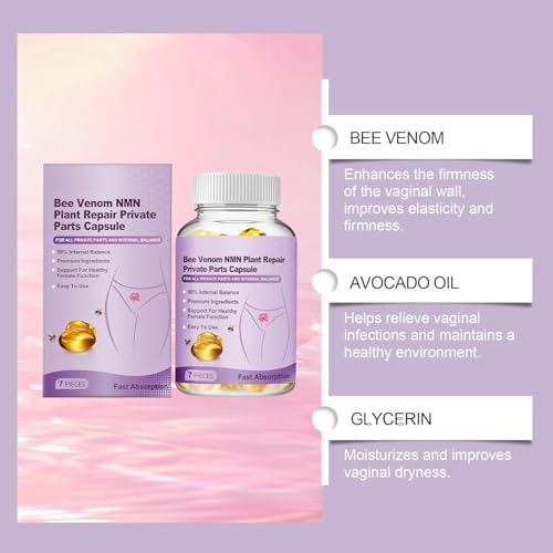 Image of Bee Venom Vaginal Capsules, Natural Repairbee Vagianal Capsules, Bee Venom Repair Private Parts Capsule For Women