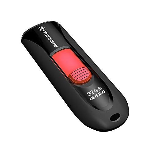 Image of Transcend JetFlash 590 32GB USB 2.0 Flash Drive, 5-Year Limited Warranty, Black (TS32GJF590K)
