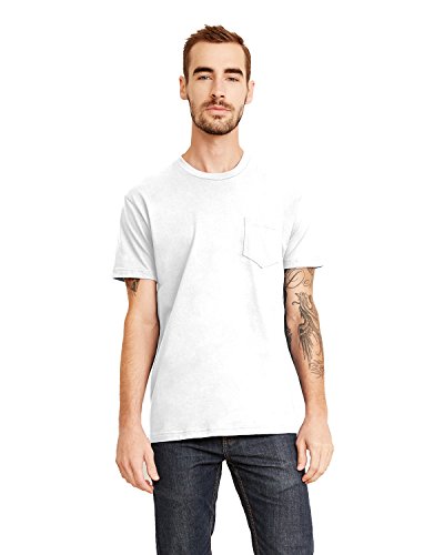 Amazon.com: Next Level Unisex Pocket Crew S WHITE: Clothing, Shoes