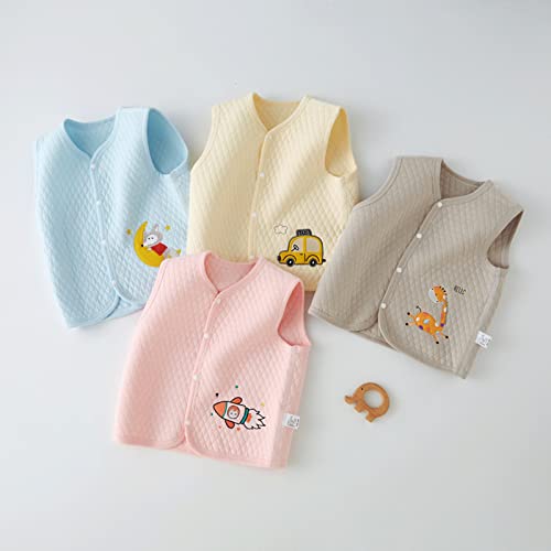 Toddler Boys Girls Vest Fuzzy Sleeveless Coat Outerwear Pockets Boy Coat with Thumb Holes Baby2