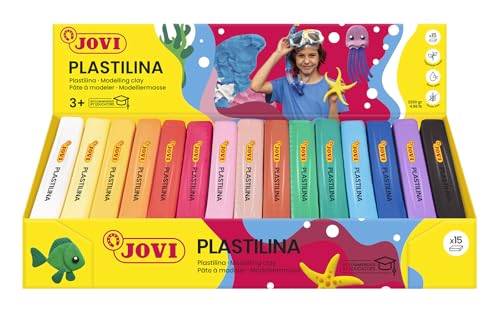 Jovi - Plastilina, 15 unidades, colores surtidos, 150 gramos (71S)
