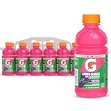 Gatorade Lower Sugar Electrolyte Sports Drink, Rain Berry, 12 fl oz Bottles, (12 Pack), 75% Less Sugar, No Artificial Flavors, No Artificial Sweeteners, No Artificial Colors, Hydration