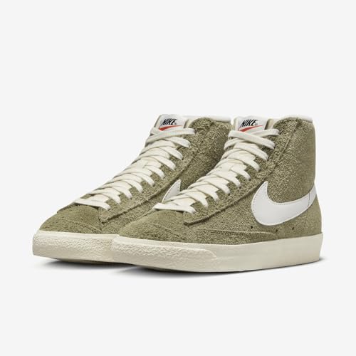 Nike Blazer Mid '77 Vintage Women's Shoes (DV7006-201, Medium Olive/Coconut Milk/Black/SAIL) Size 7.5