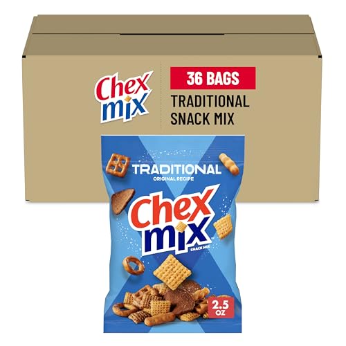 Chex Mix Traditional Flavor Snack Mix 1.75-Ounce Bags (Pack of 60)