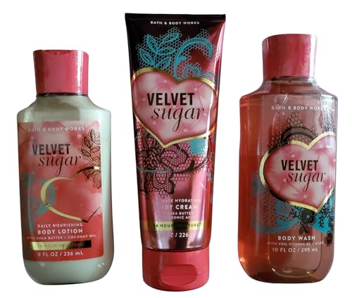 Velvet Sugar Trio Set Body Wash Lotion