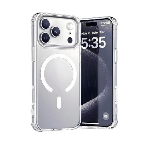 Image of Transparent Back Cover for iPhone 17 Pro | Shockproof Slim Case with 360 Degree Drop Protection | Clear PC + TPU Hybrid Bumper Design