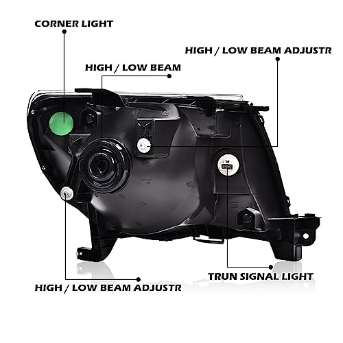 image for G-PLUS Headlights Assembly, Compatible with 2005 2006 2007 2008 2009 2