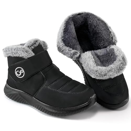 Reimferce Women Snow Boots Waterproof: Fur Lined Warm Winter Boots for Women- Comfortable Non Slip...