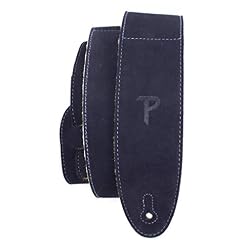 Perri’s Leathers Ltd. – Sangle de Guitare – Longueur Ajustable – Rembourrage en Peau de Mouton – Bleu Marine – Fabriquée… - Les Beatles, Paul McCartney, John Lennon, RIngo Starr, George Harrison