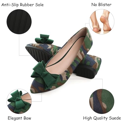 Image of SAILING LU Women's Bow-Knot Pointed Toe Ballet Flats