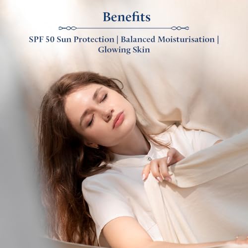 Blue Nectar Coconut Sunscreen SPF 50 Lotion | No White Cast, Plant Based Photostable Sunscreen with Vitamin C for Skin Brightening (18 Herbs, 50ml) - Image 4