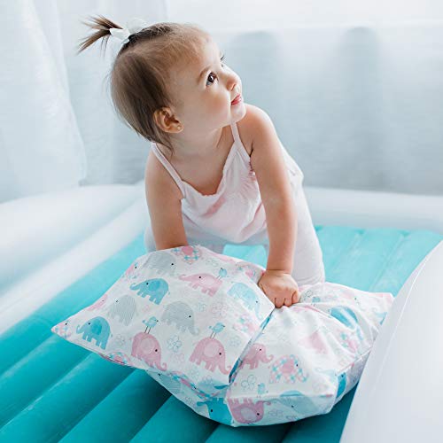 Little Sleepy Head Toddler Pillowcase 13 X 18-100% Cotton & Hypoallergenic (Elephant) #TOP7