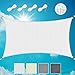 Produktbild Sol Royal Sonnensegel rechteckig 2x4m Wasserdurchlässig HDPE Atmungsaktiver Balkon Terrasse Segeltuch UV Sonnenschutz Segel Garten Pool Camping Weiß  Shade Sails HS9