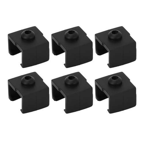 Hotend Silicone Sleeves High Temperature Flame Retardant Insulated Silicone Cover Socks for Ender 3 V3 SE 3D Printer 6PC