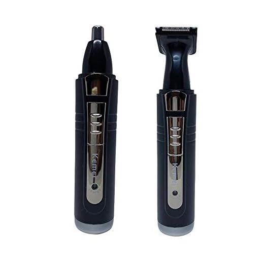 Aparador e Cortador de Pêlos Nariz Recarregável 2 em 1 - Kemei