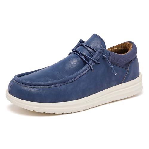 Image of FW FRAN WILLOR Mens Wide Shoes Width Toe Box Slip-on Loafers Casual Walking Shoes for Men