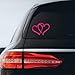BargainMax Hearts Sticker Decal Notebook Car Laptop 3" (Raspberry)