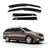  BARLAS STORE Deflector de viento para ventanas laterales, 4 unidades, para Dacia Logan MCV 2013 2014 2015 2016 2017