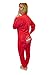 Produktbild BIG FEET PAJAMA CO. Einteiler mit lustiger Gesäßklappe, Rot Gr. XXL, rot