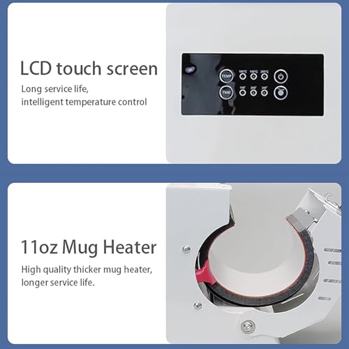 Prensa térmica portátil para taza 11oz con control digital miniatura 3