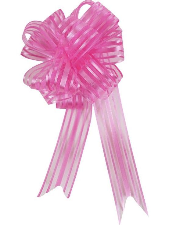 Wrap & Roll 12.7 cm Organza Pull Bow, Fuchsia