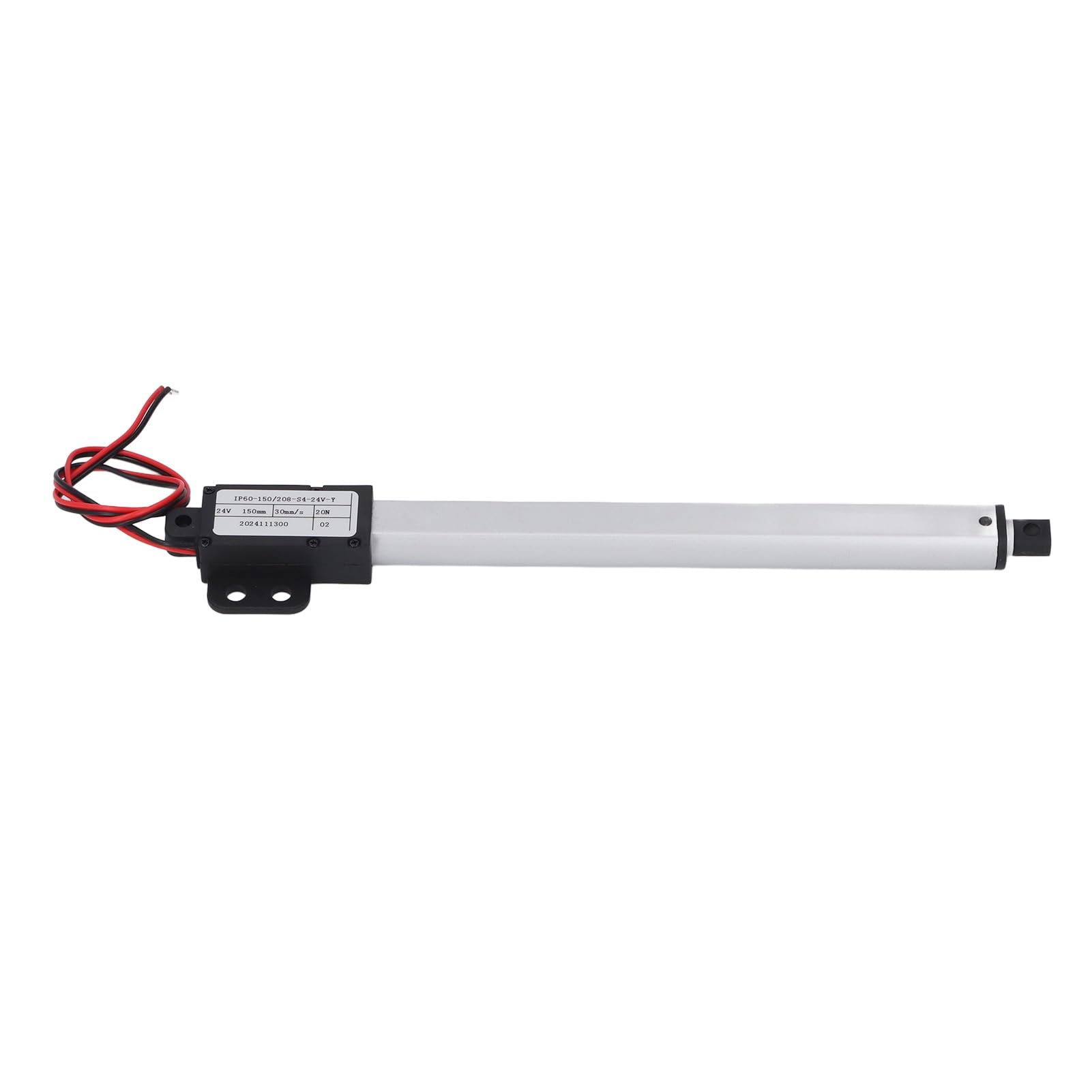 Jeffergarden Actuador Lineal Eléctrico de 150 Mm, Varilla de Empuje de Aluminio de 24 V con Interruptor de Límite Automático, para Robótica, Domótica y Maquinaria Agrícola