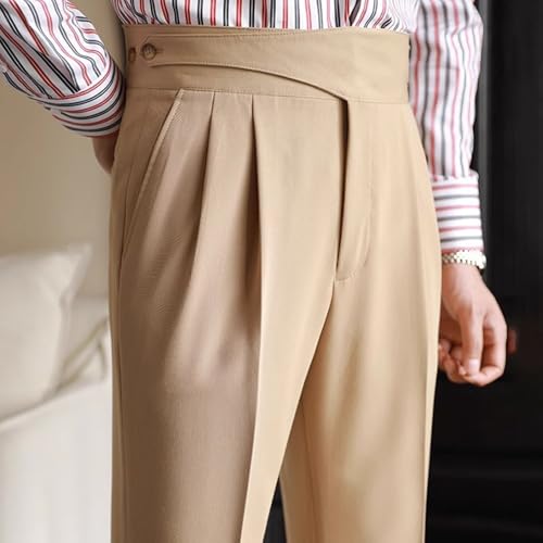 Men's Modern Fit Dress Pant England Style Long Pants Casual Business Pants for Men2