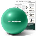Trideer Exercise Balls Physical Therapy, 9 Inch Pilates Ball Between Knees for Physical Therapy, Mini Exercise Ball - Yoga Ball, Small Workout Balls for Core Strength and Back Support with Guide