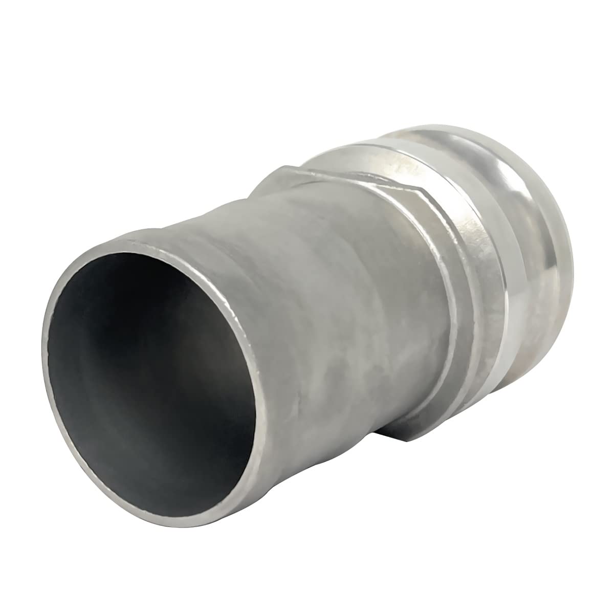 Gloxco Stainless Steel Type E Cam and Groove Hose Fitting, 3" Male Camlock x 3" Hose Shank (CAM-30-E-SS)