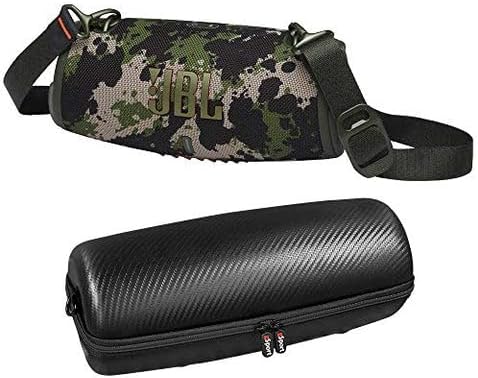 JBL Xtreme 3 Waterproof Bluetooth Speaker Bundle with gSport Carbon Fiber Case and Shoulder Strap (Camo)