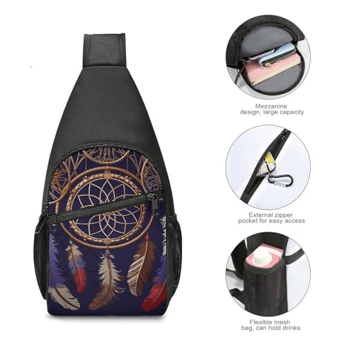Bolso Sling para Mujer y Hombre Crossbody Small Backpack miniatura 5