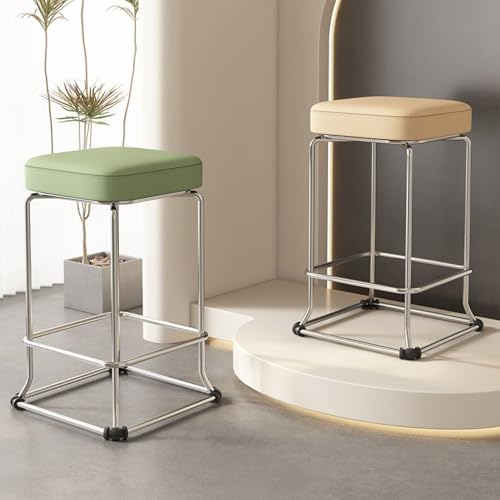Taburetes de bar ajustables de 18/22 pulgadas de altura, elegantes sillas de desayuno y cocina para comedor, cafetería, pub, mostrador, diseño moderno y cómodo