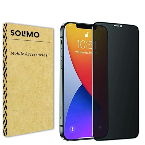 Amazon Brand - Solimo Privacy Tempered Glass Screen Protector for iPhone 12 and 12 Pro (6.1 Inch) | Edge-to-Edge Coverage | Easy Installation Kit | Anti-Spy (B0D878C7Z2) Amazon Price History, Amazon Price Tracker