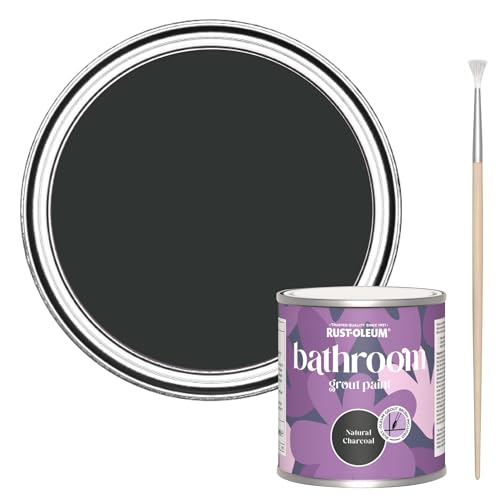Rust-Oleum Mould-Resistant Black Bathroom Grout Paint -Natural Charcoal (Black) 250ml