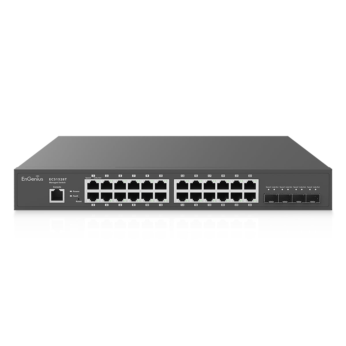EnGenius Cloud Managed ECS1528T 24-Port 13” Compact Gigabit Switch w/ 4 SFP+-image-25