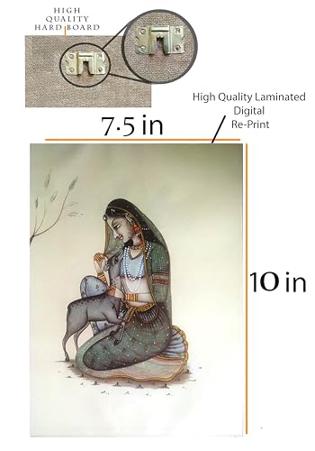 Image of Folk Art Laminated digital RePrint With Hardboard Fine Art Print Fine Art Print (10 inch X 7.5 inch) (Folk Art1)