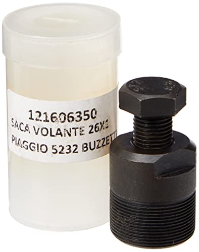 Motoforce 26x1mm Polradabzieher für Piaggio/Gilera, Schwarz, Metall, Kunststoff, Angeschraubt, Motorrad-Werkzeug, Radkappe
