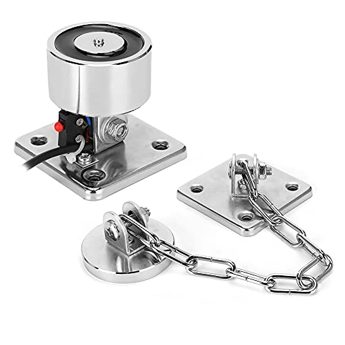 Ventouse de Porte, Support de Porte Coupe-feu Magnétique Aspiration 50 Kg Force de Maintien Ventouse de Porte électromagnétique Support de Porte Support de Porte Aimant Support de Porte(24V)