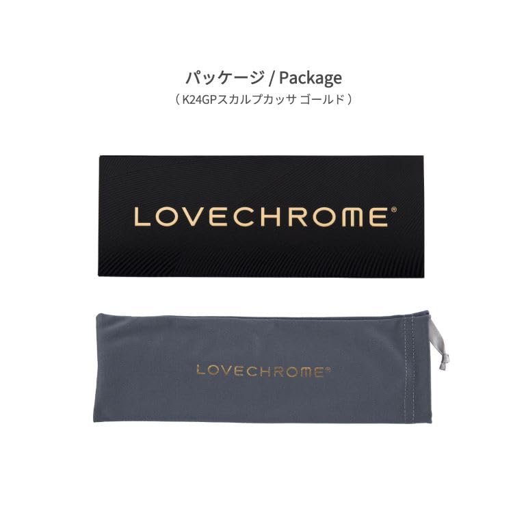 LOVE CHROME K24GP SCALP-GUASHA GOLD/Japanese artisan hair comb