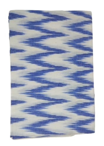 Image of Cotton Pochampally ikat unstitched blouse, Kurthi, long frock fabric material for women (1 meter, 2 meters & 3 meters)