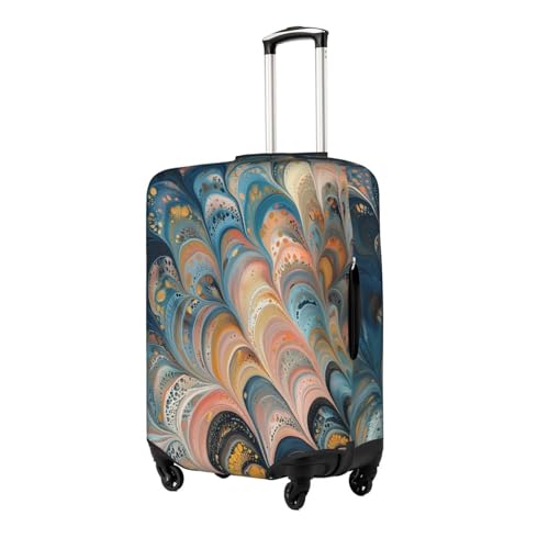 intricate swirling Elastic Travel Luggage Cover Travel Suitcase Protective Cover2