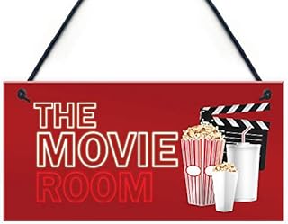 RED OCEAN Home Cinema Room Hanging Sign Home Decor Gift Man Cave Shed Summer House