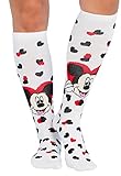 Cherokee Women's 10-15mmHg Compression Socks – Fun Print Knee Highs with Light Support, Soft Feel - PRINTSUPPORT, One Size, All My Heart