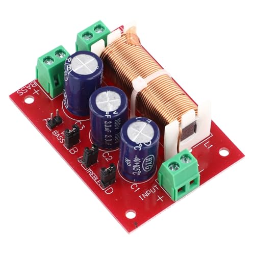 Filtre croisé audio 2 voies 400 W pour systèmes de haut-parleurs, construction en cuivre avec diviseur de fréquence, compatible avec la configuration des...
