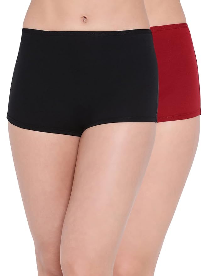 tranding-outfit Women's Cotton Blend Boy Shorts, Long Boxer Style Panty, Multi-Colour Full Coverage with Soft Stretch Fit-picture-37