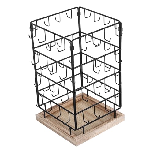 LRXIYODE Expositor Giratorio de Madera y...