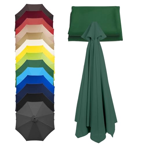 Toldo De Recambio De Sombrilla Cubierta De Repuesto 6 8 Brazos Paño De Universal Impermeable Funda De Poliéster Para Jardín Patio Piscina Terrazas